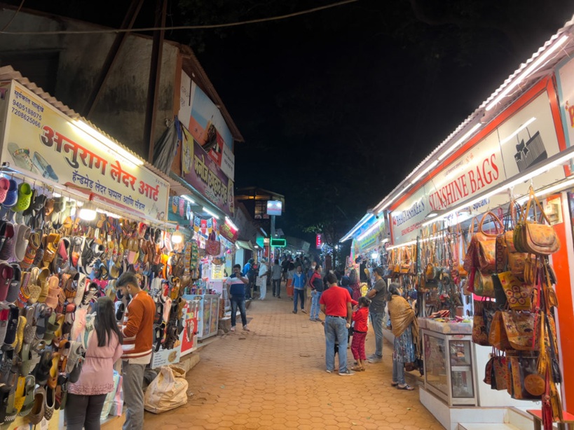 Colorful local market walkway